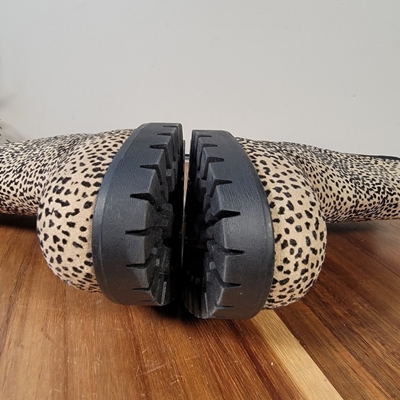 MIA Animal Print Slip on Chelsea Combat Boots Size 7 - Picture 8 of 14